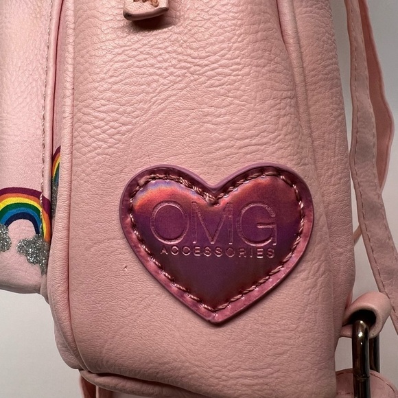 Miss Gwen's OMG Accessories Rainbow Backpack  Pink - Picture 6 of 12